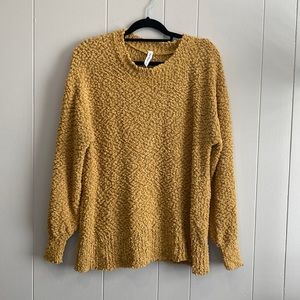 Mustard popcorn sweater